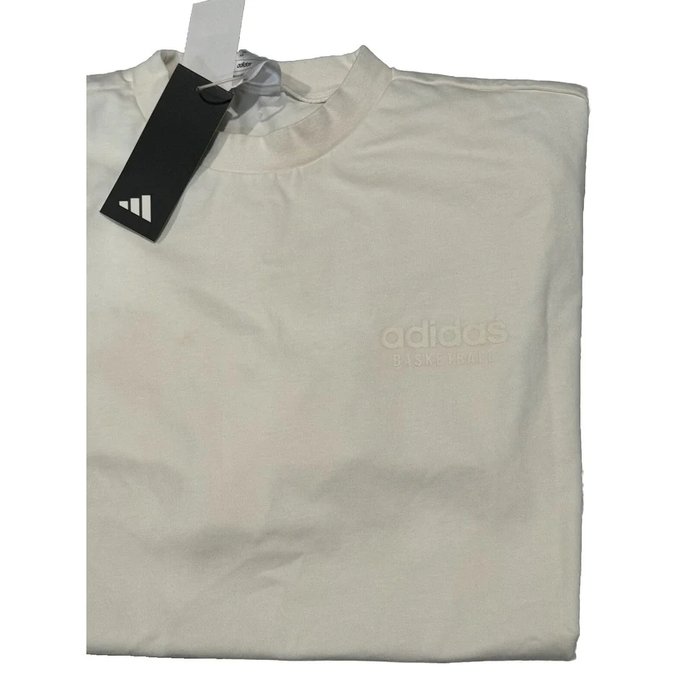adidas Originals Men's Select T-Shirt, Off White/Off White, Medium